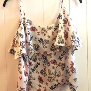 floral off-the-shoulder top